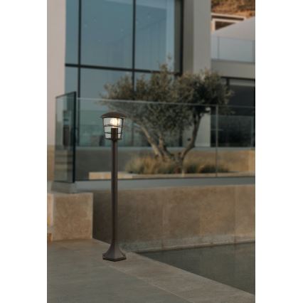 Eglo - Udendørs LED-lampe 1xE27/8,5W/230V IP44 sort