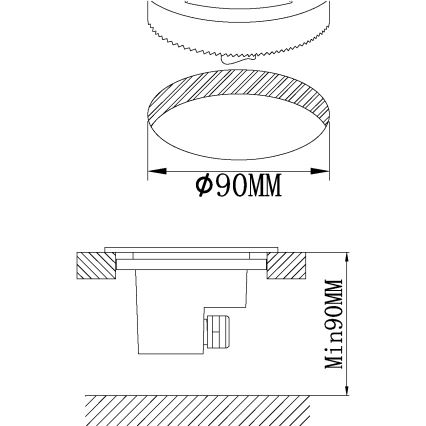 Eglo - LED nedgravningsspot LED/2,5W/230V IP67