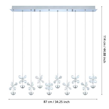 Eglo - LED-pendel på wire LED/25W/230V