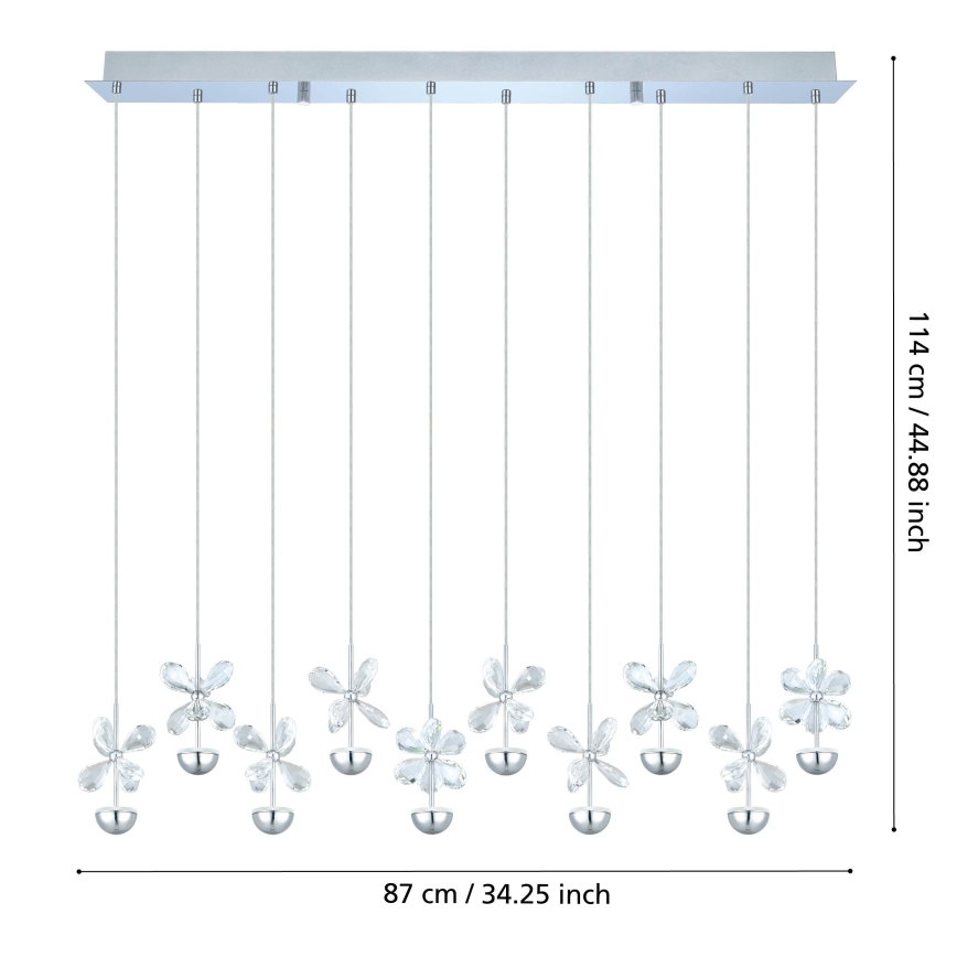 Eglo - LED-pendel på wire LED/25W/230V