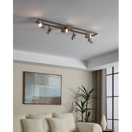 Eglo - LED spotlampe 6xGU10/5W/230V
