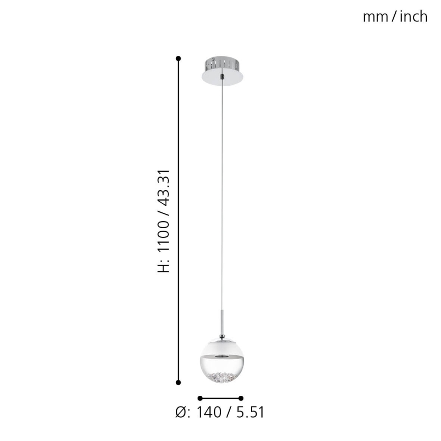 Eglo - LED pendel 1xLED/5W/230V