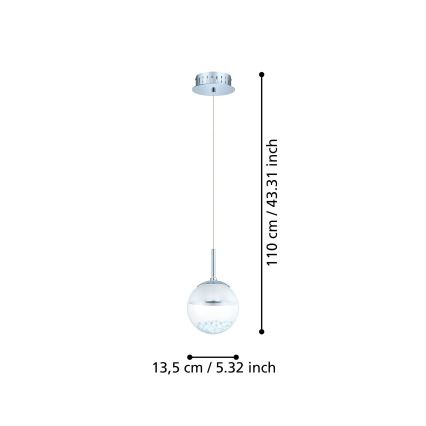 Eglo - LED-pendel LED/5W/230V