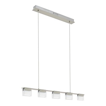Eglo 93732 - LED lysdæmper lysekrone i en snor CLAP 1 5xLED/5,8W/230V