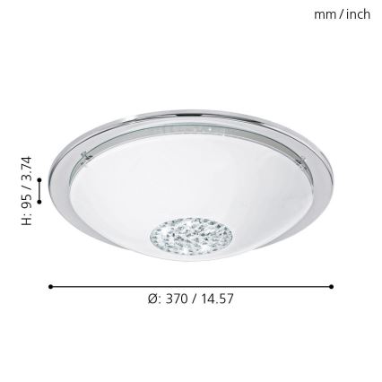 Eglo - LED loftsbelysning LED/12W/230V