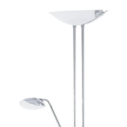 Eglo - LED gulvlampe dæmpbar LED/20W + LED/2,5W skinnende krom