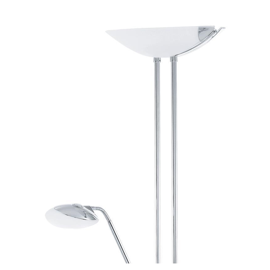 Eglo - LED gulvlampe dæmpbar LED/20W + LED/2,5W skinnende krom
