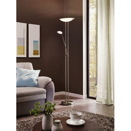 Eglo - LED gulvlampe dæmpbar LED/20W + LED/2,5W bronze