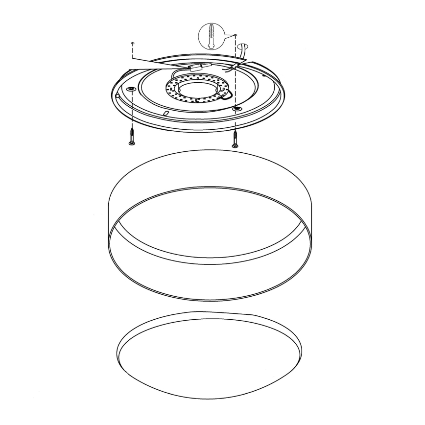 Eglo - LED loftlampe LED/12W/230V