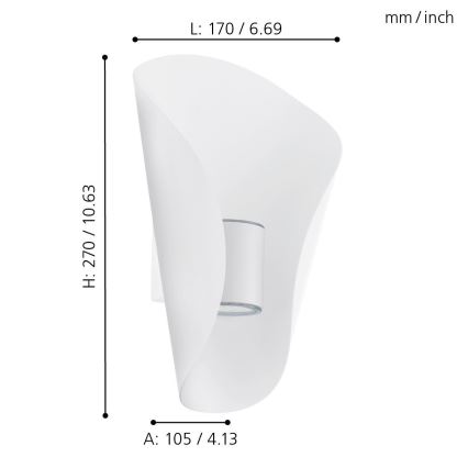 Eglo - Udendørs LED belysning 2xLED/2,5W/230V IP44