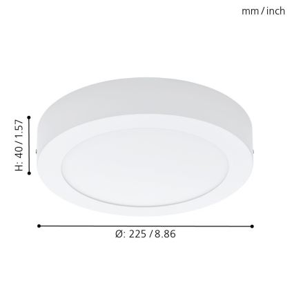 Eglo 94075 - LED loftlampe FUEVA 1 LED/16,47W/230V