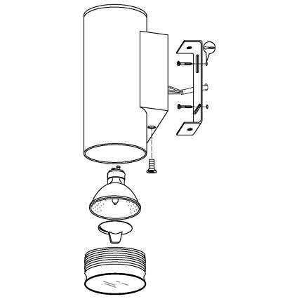 Eglo - LED udendørslampe 2xGU10/3W/230V