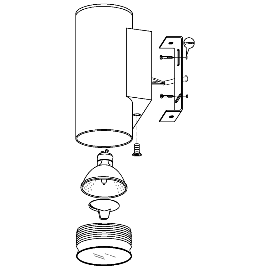 Eglo - LED udendørslampe 2xGU10/3W/230V