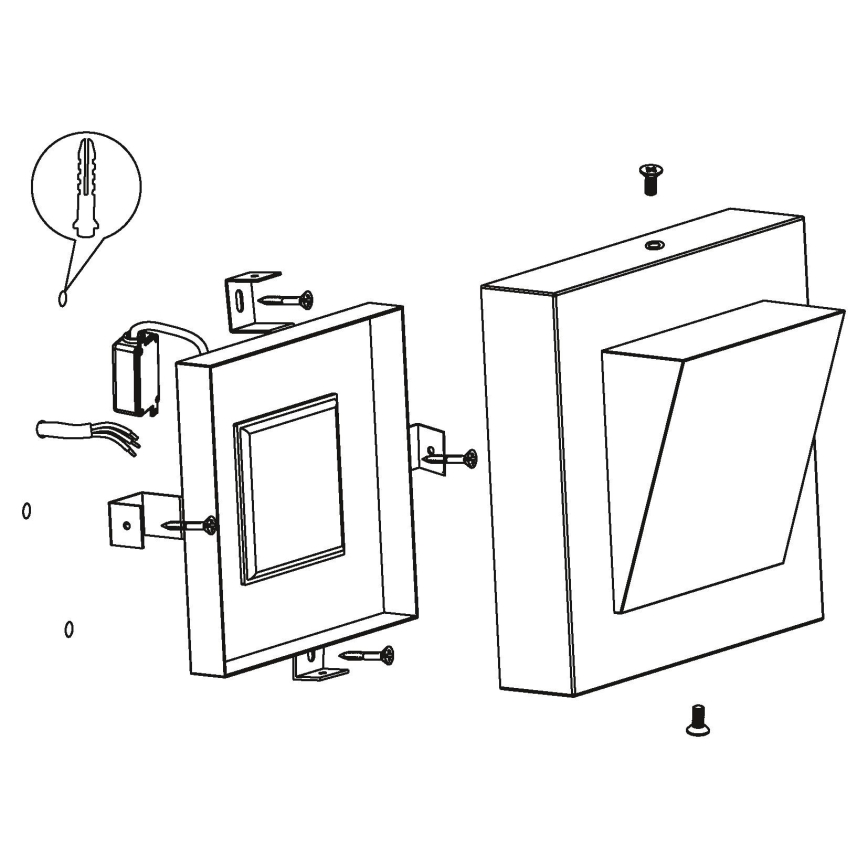 Eglo 94114 - LED udendørslampe GALARY 1 LED/3,7W/230V IP44