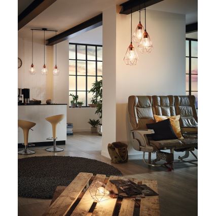 Eglo 94197 - Bordlampe til stikkontakt TARBES 1xE27/60W/230V