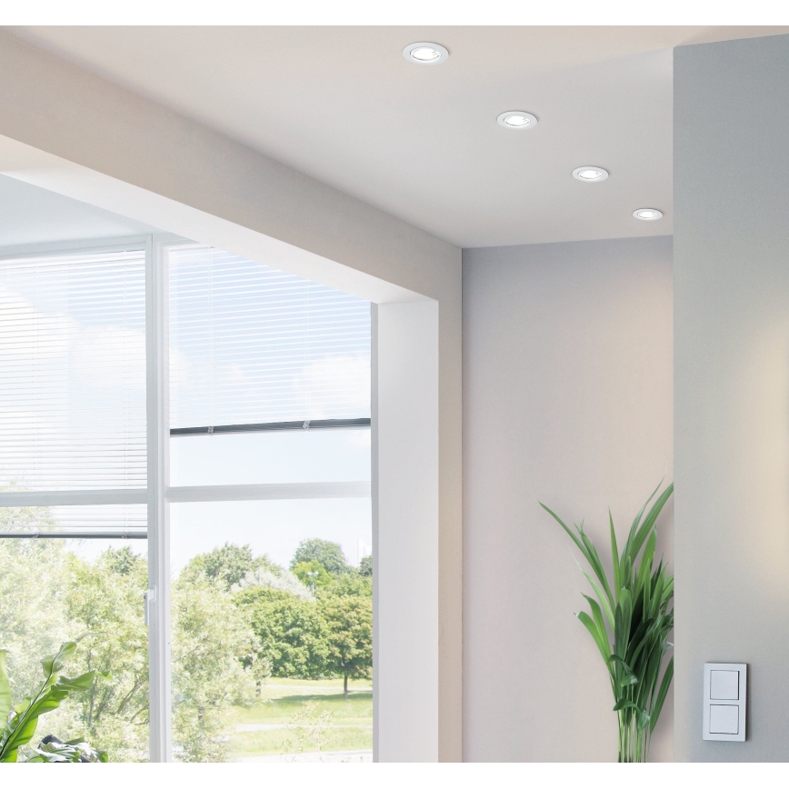 Eglo - LED indbygningsspot 1xGU10-LED/5W/230V