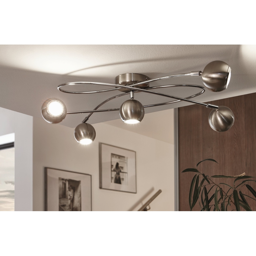 Eglo - LED spotlamper 5xGU10-LED/3W/230V