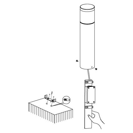 Eglo - LED udendørsbelysning LED/3,7W/230V IP44