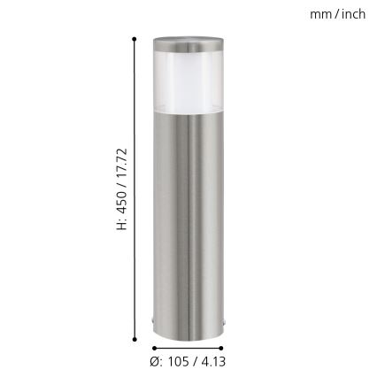 Eglo - LED udendørslampe 1 1xLED/3,7W/230V IP44