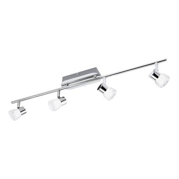 Eglo 94383 - LED spotlampe PERITO 4xLED/3W/230V 3000K skinnende krom