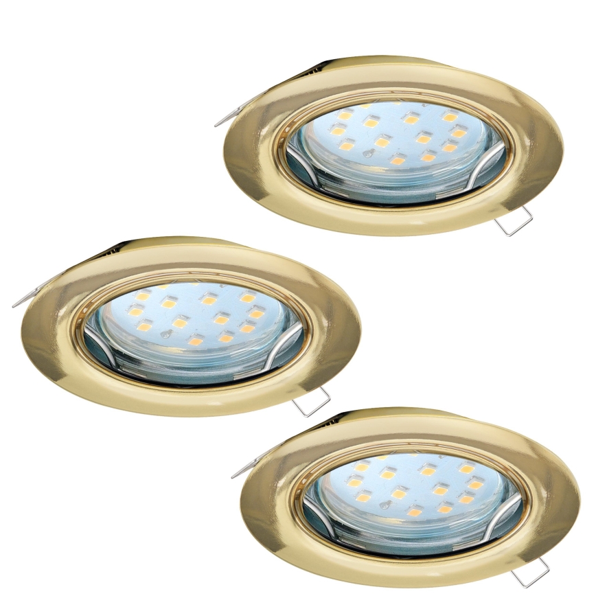 Eglo - 3x LED indbygningsspot PENETO 3xGU10-LED/3W/230V