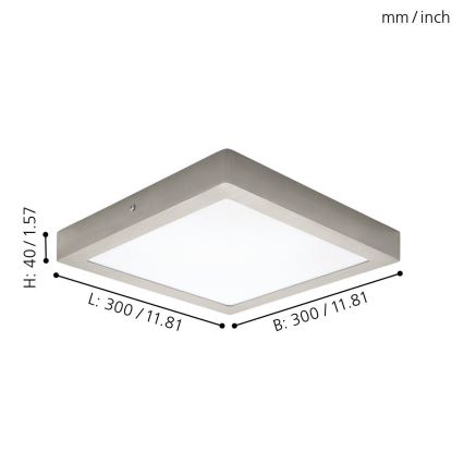 Eglo 94528 - LED loftlampe FUEVA 1 LED/22W/230V