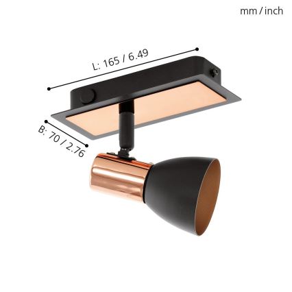 Eglo - LED spotlampe 1xGU10/3,3W/230V