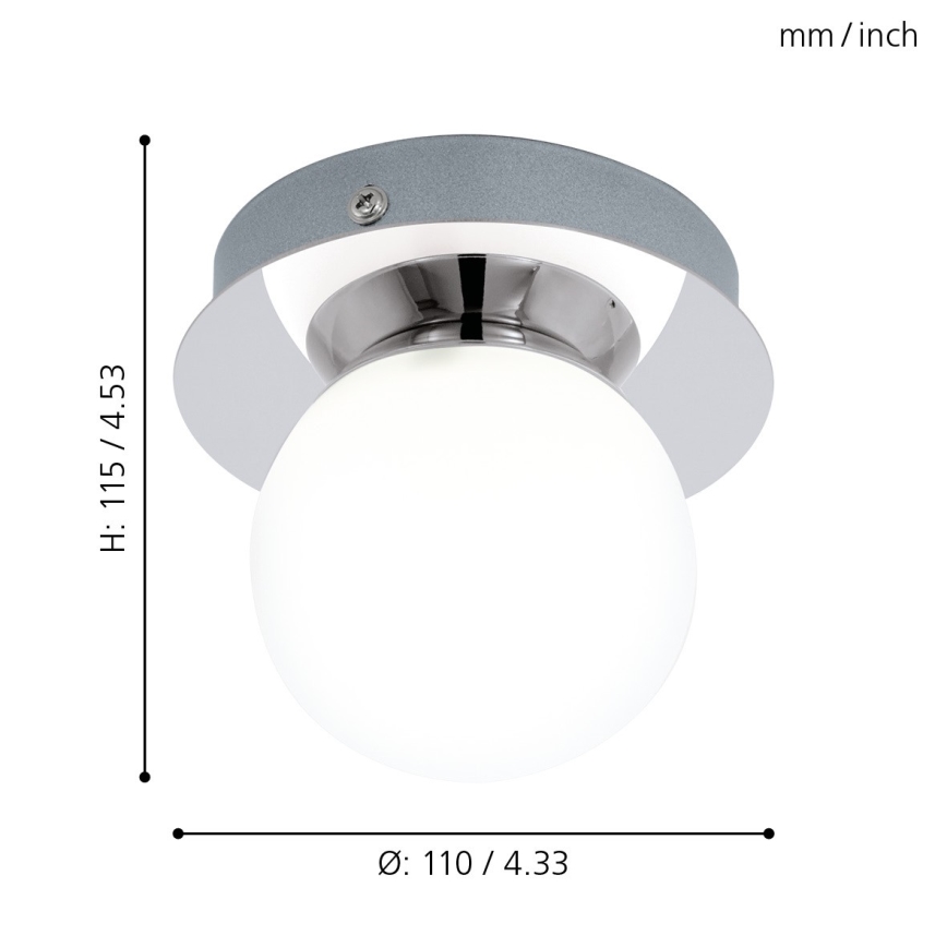 Eglo - LED badeværelseslampe 1xLED/3,3W/230V IP44