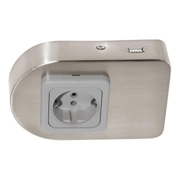 Eglo 94662 - Stikkontakt til under køkkenskab inkl. USB TAXANO
