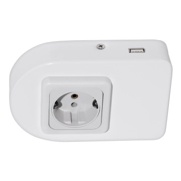 Eglo 94663 - Stikkontakt til køkkenskab SCHUKO inkl. USB TAXANO