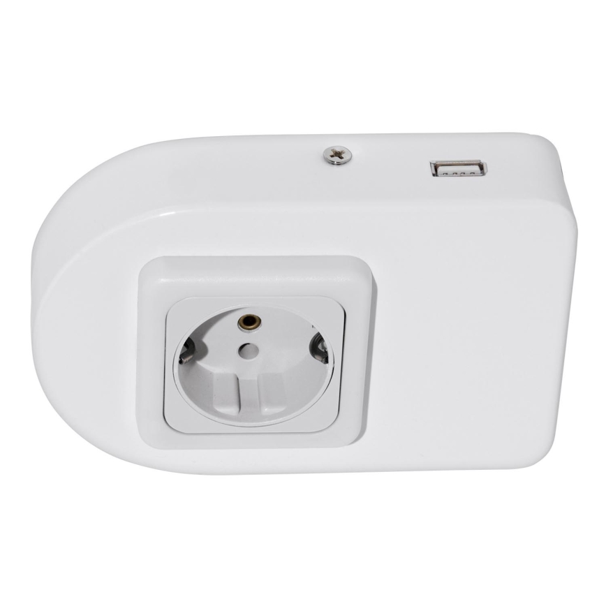 Eglo 94663 - Stikkontakt til køkkenskab SCHUKO inkl. USB TAXANO