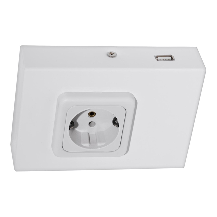 Eglo 94665 - Stikkontakt til køkkenskab SCHUKO inkl. USB TAXANO