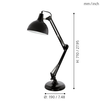 Eglo - Bordlampe 1xE27/40W/230V