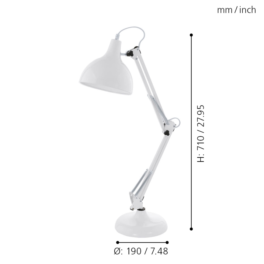 Eglo - Bordlampe 1xE27/40W/230V