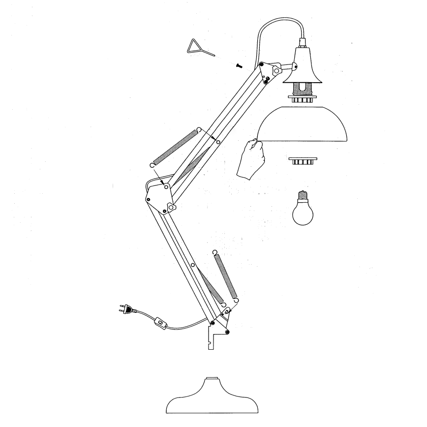 Eglo - Bordlampe 1xE27/40W/230V