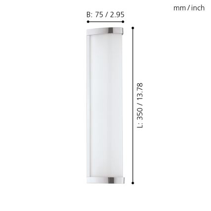 Eglo - LED badeværelseslampe 1xLED/8W/230V IP44