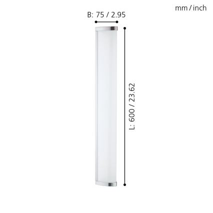 Eglo - LED badeværelsesarmatur LED/16W/230V IP44