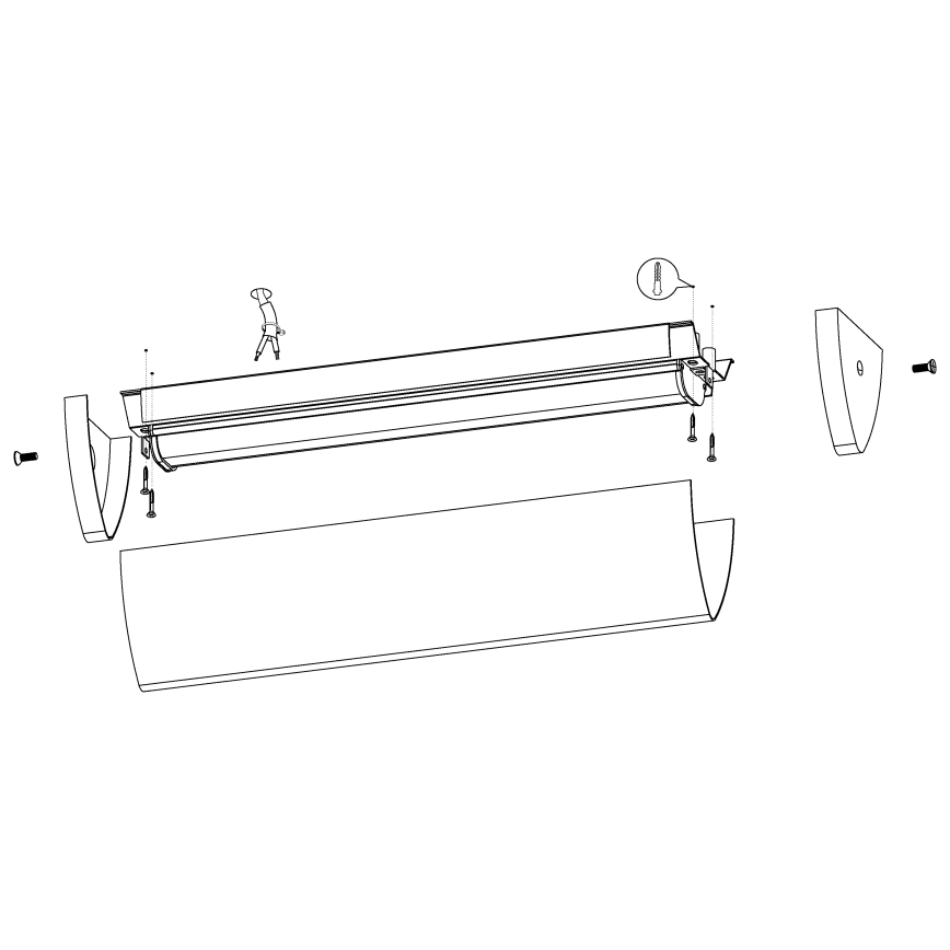 Eglo - LED badeværelseslampe 1xLED/16W/230V IP44