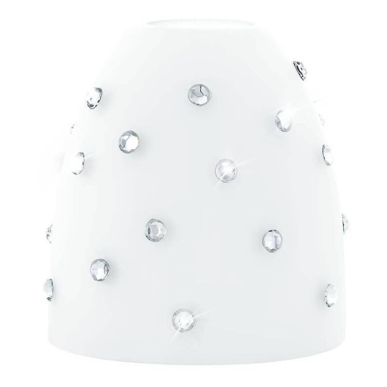 Eglo 94749 - Reserveglas til pendel, bordlampe, loftlampe og spotlampe MY CHOICE diameter 9 cm hvid/krom