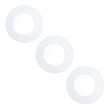 Eglo 94776 - SÆT 3x LED indbygningslampe FUEVA 1 1xLED/3,7W/230V