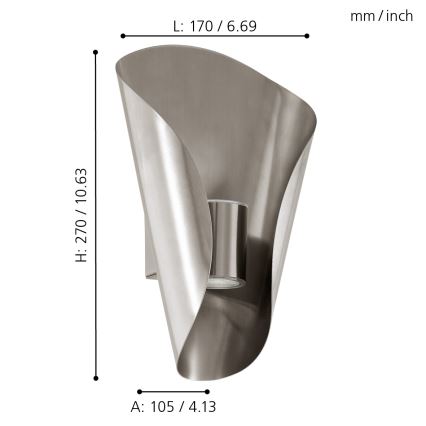 Eglo 94779 - Udendørs LED lampe BOSARO 2xLED/2,5W/230V IP44