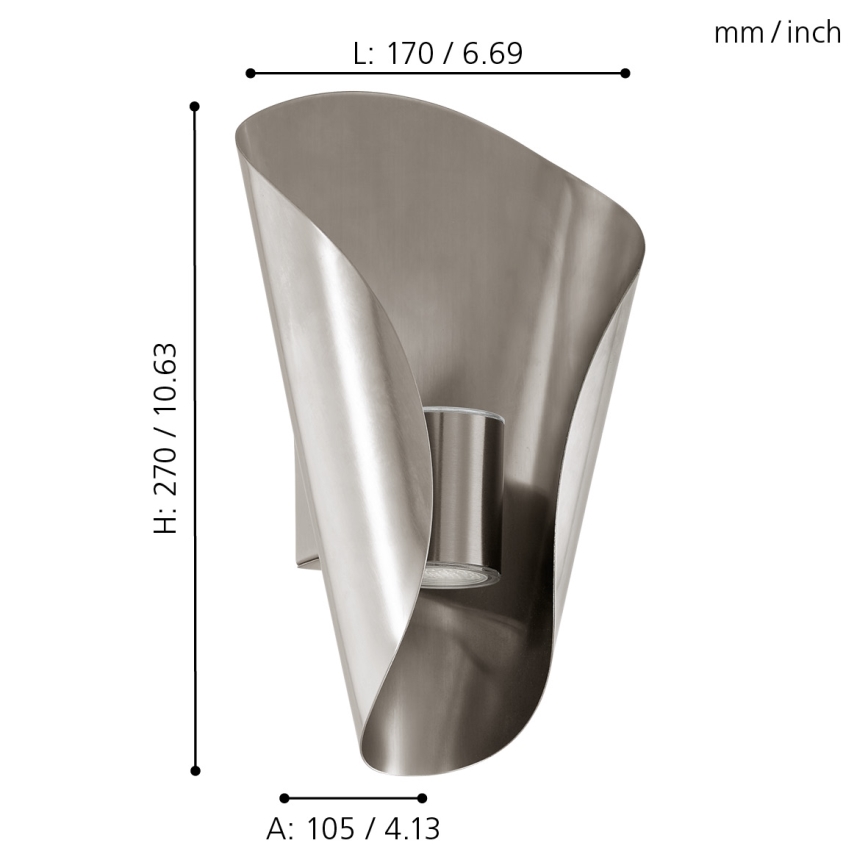 Eglo 94779 - Udendørs LED lampe BOSARO 2xLED/2,5W/230V IP44