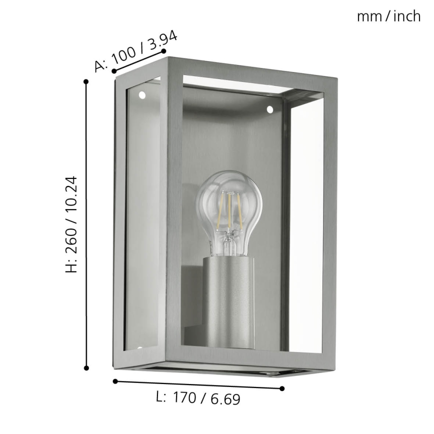 Eglo - Udendørs lysxE27/60W/230V IP44