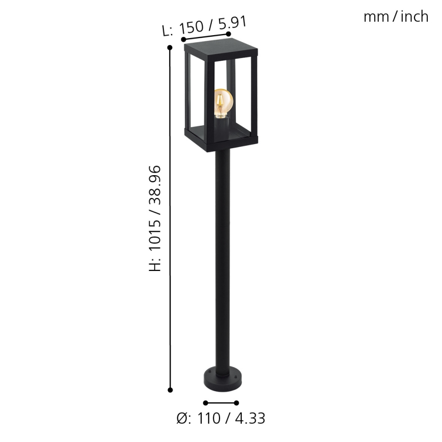 Eglo - Udendørs lys 1xE27/60W/230V IP44