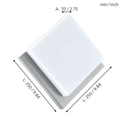Eglo - Udendørs væglampe 1xLED/8,2W/230V IP44