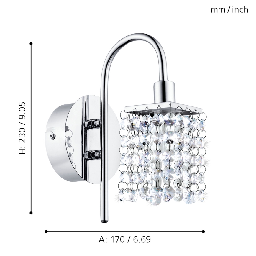 Eglo - LED badeværelseslampe 1xLED/2,5W/230V IP44