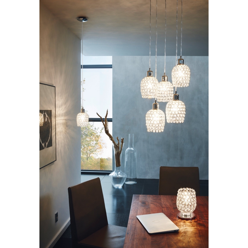 Eglo - Krystal bordlampe 1xE27/60W/230V