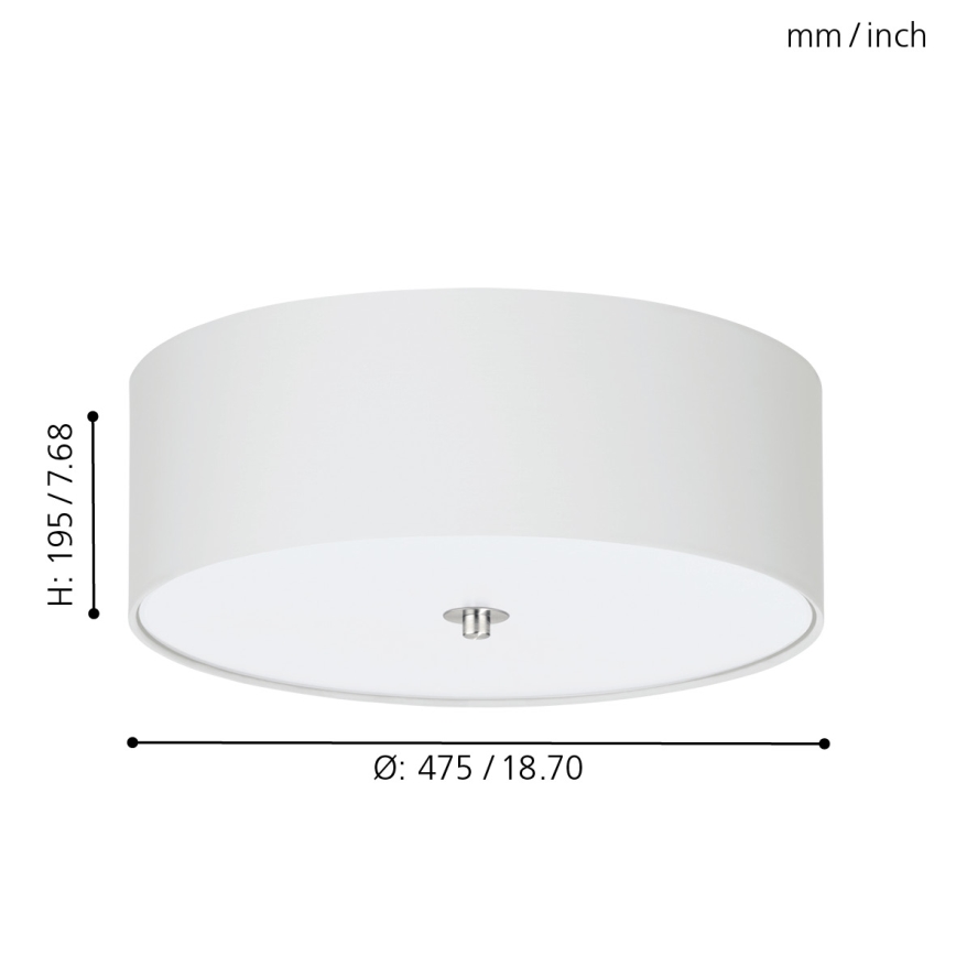 Eglo - Loftlampe 3xE27/25W/230V