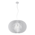 Eglo 95034 - Pendel på kabel STELLATO 1xE27/60W/230V Ø 70 cm hvid