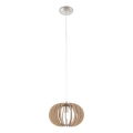 Eglo 95038 - STELLATO pendel med kabel 1xE27/60W/230V Ø 30 cm beige